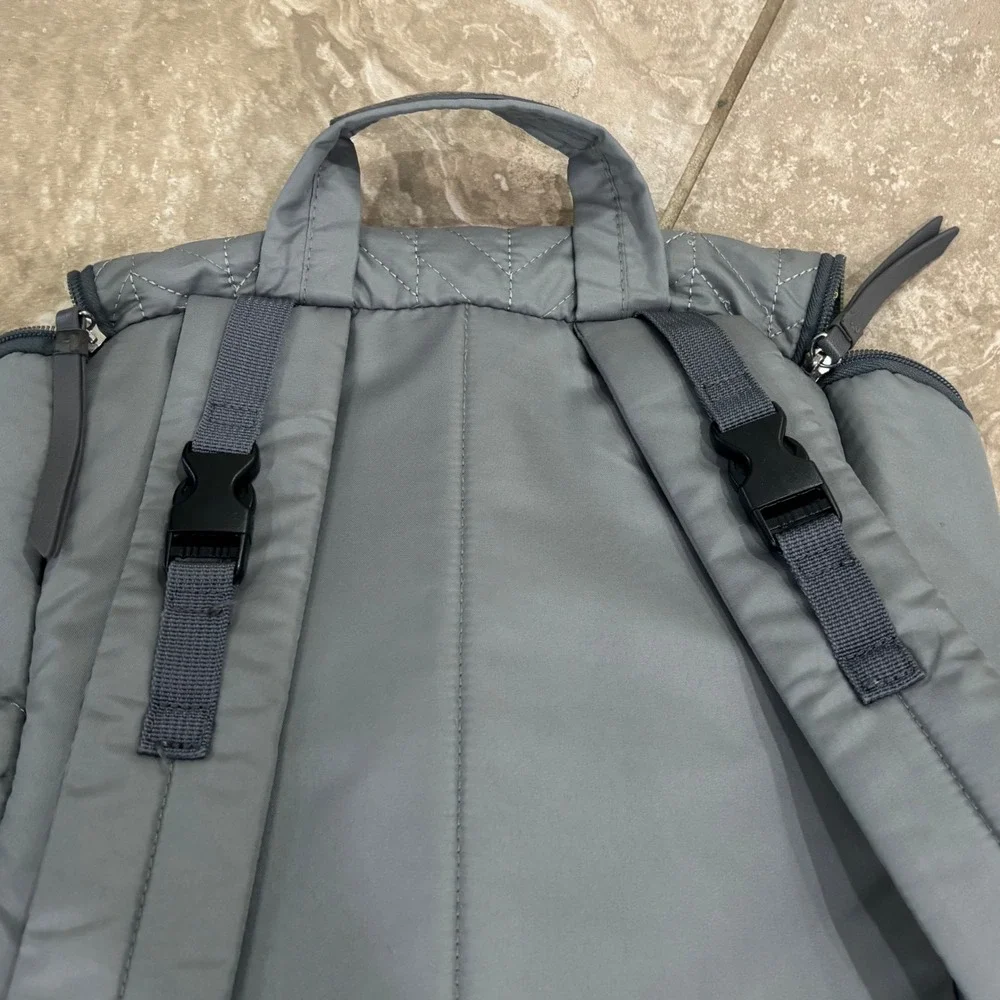 Skip Hop Forma Diaper Bag Backpack Grey Quilted Chevron Diaper Bag